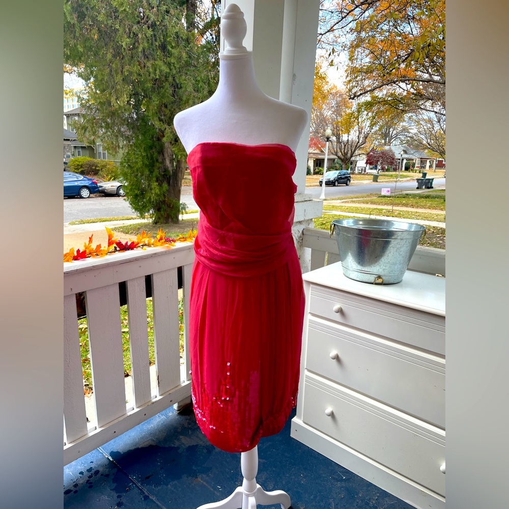 Christian Dior red dress
